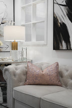 Light Grey Linen Cushion Feather Insert - 40x60cm