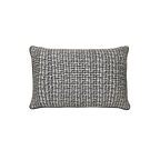 Black White Vintage Houndstooth Chenille Jacquard Cushion Feather Insert