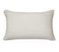 Ivory Tonal Jacquard Cut Velvet Cushion Feather Insert