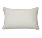 Ivory Tonal Jacquard Cut Velvet Cushion Feather Insert