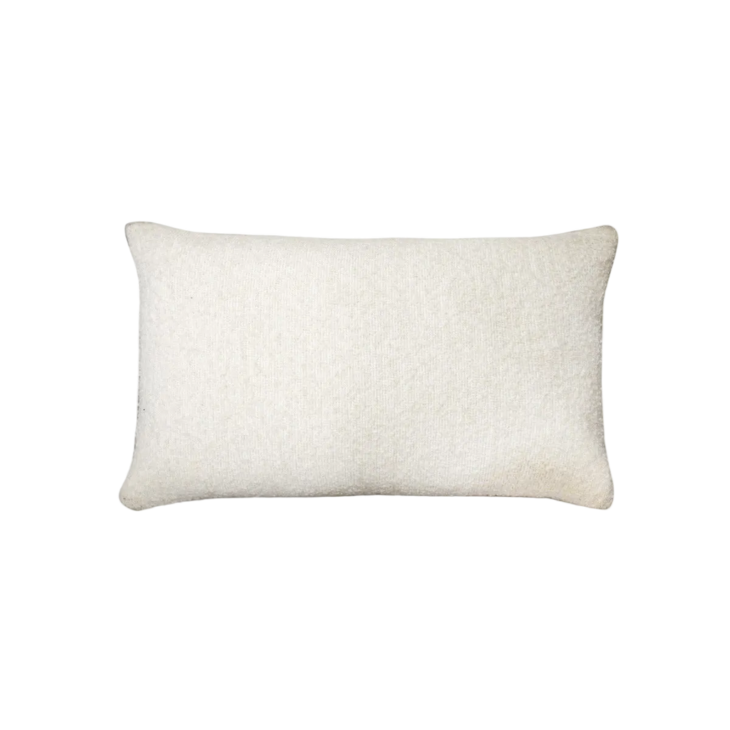 Ivory Chenille Boucle Cushion Feather Insert
