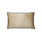 Khaki Faux Leather Cushion Feather Insert