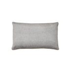 Grey Ivory Stripe Jacquard Cut Velvet Cushion Feather Insert