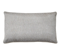 Grey Ivory Stripe Jacquard Cut Velvet Cushion Feather Insert
