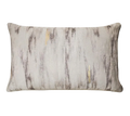 Ivory Taupe Ink Swirl Jacquard Cut Velvet Cushion Feather Insert
