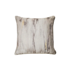 Ivory Taupe Ink Swirl Jacquard Cut Velvet Cushion Feather Insert