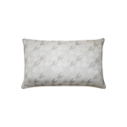 Ivory Tonal Houndstooth Chenille Jacquard Cushion Feather Insert