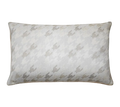 Ivory Tonal Houndstooth Chenille Jacquard Cushion Feather Insert