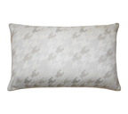 Ivory Tonal Houndstooth Chenille Jacquard Cushion Feather Insert