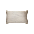 Khaki Wave Stripe Jacquard Satin Cushion Feather Insert