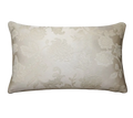 Ivory Embossed Floral Jacquard Damask Cushion Feather Insert