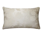 Ivory Embossed Floral Jacquard Damask Cushion Feather Insert