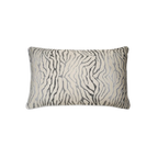 Khaki Animal Print Chenille Jacquard Cushion Feather Insert