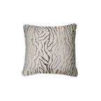 Khaki Animal Print Chenille Jacquard Cushion Feather Insert