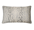 Khaki Animal Print Chenille Jacquard Cushion Feather Insert