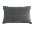 Charcoal Velvet Cushion Feather Insert