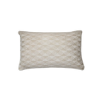 Blush Geometric Textured Jacquard Satin Cushion Feather Insert