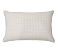 Blush Tonal Houndstooth Chenille Jacquard Cushion Feather Insert