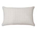 Blush Tonal Houndstooth Chenille Jacquard Cushion Feather Insert