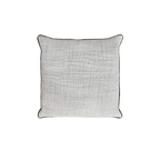 Black White Textured Linen Cotton Black Piping Cushion Feather Insert