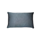 Dark Slate Blue Vintage Jacquard Cut Velvet Cushion Feather Insert