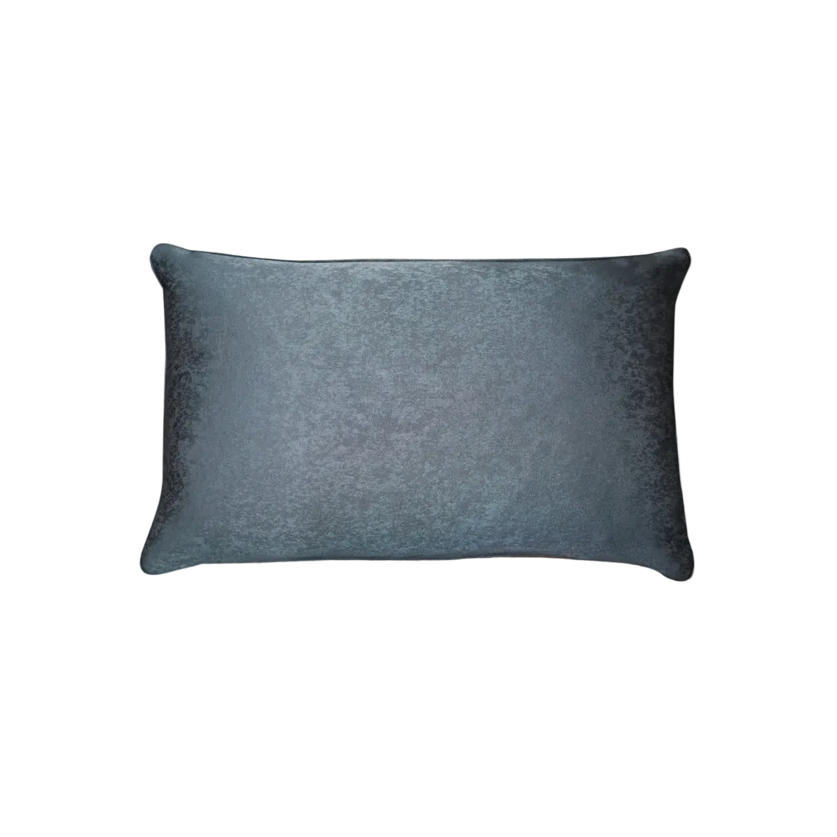 Dark Slate Blue Vintage Jacquard Cut Velvet Cushion Feather Insert