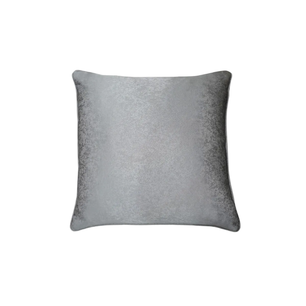 Light Grey Vintage Jacquard Cut Velvet Cushion Feather Insert