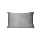 Light Grey Vintage Jacquard Cut Velvet Cushion Feather Insert