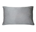 Light Grey Vintage Jacquard Cut Velvet Cushion Feather Insert