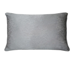 Light Grey Vintage Jacquard Cut Velvet Cushion Feather Insert