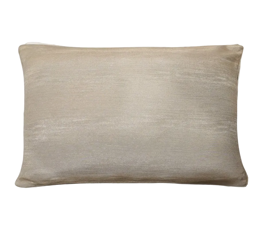 Light Khaki Tonal Jacquard Satin Cushion Feather Insert