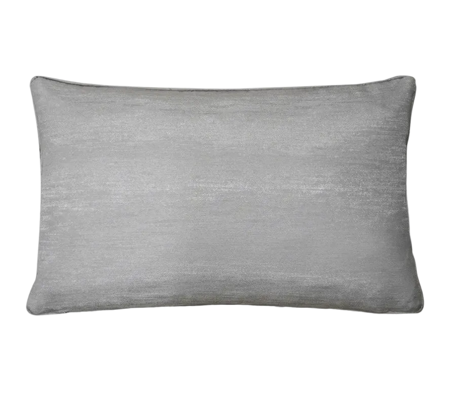 Light Grey Tonal Jacquard Satin Cushion Feather Insert