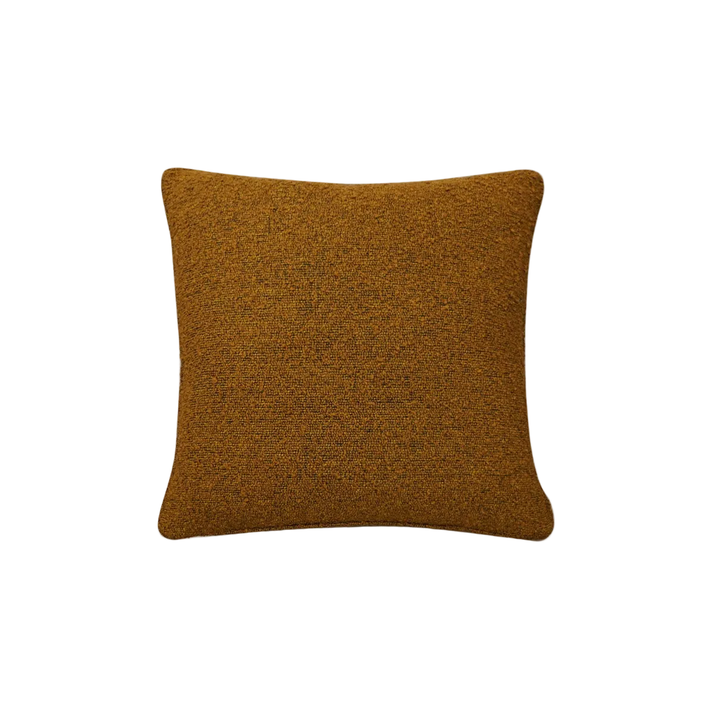 Caramel Boucle Chenille Cushion Feather Insert
