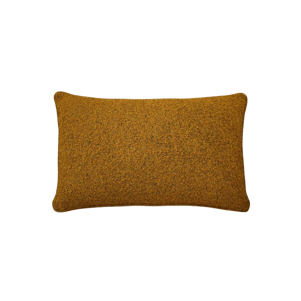 Caramel Boucle Chenille Cushion Feather Insert