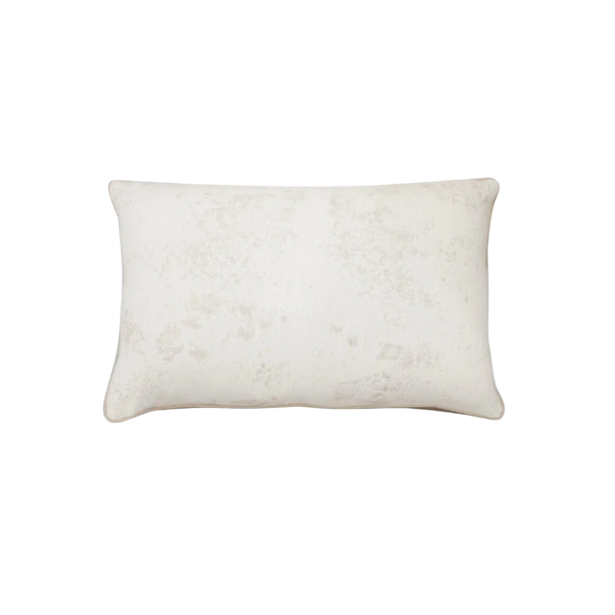 Ivory Vintage Jacquard Cut Velvet Cushion Feather Insert