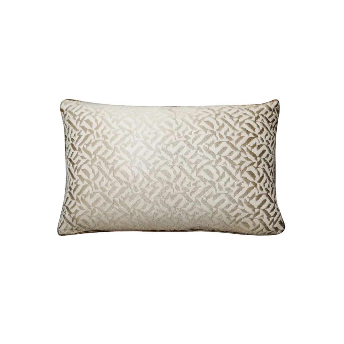 Blush Geometric Jacquard Satin Cushion Feather Insert