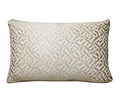 Blush Geometric Jacquard Satin Cushion Feather Insert