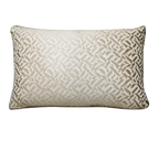 Blush Geometric Jacquard Satin Cushion Feather Insert