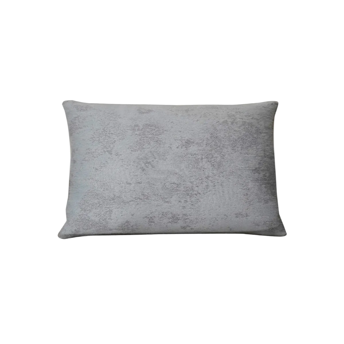 Light Slate Blue Weathered Textured Jacquard Cut Velvet Cushion Feather Insert