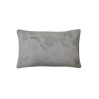Light Beige Weathered Textured Jacquard Cut Velvet Dark Grey Piping Cushion Feather Insert