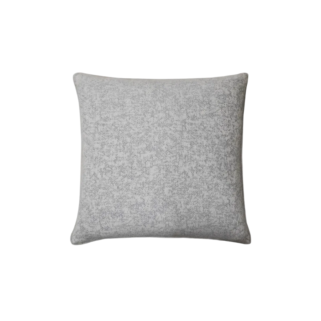 Light Beige Subtle Geometric Chenille Jacquard Cushion Feather Insert
