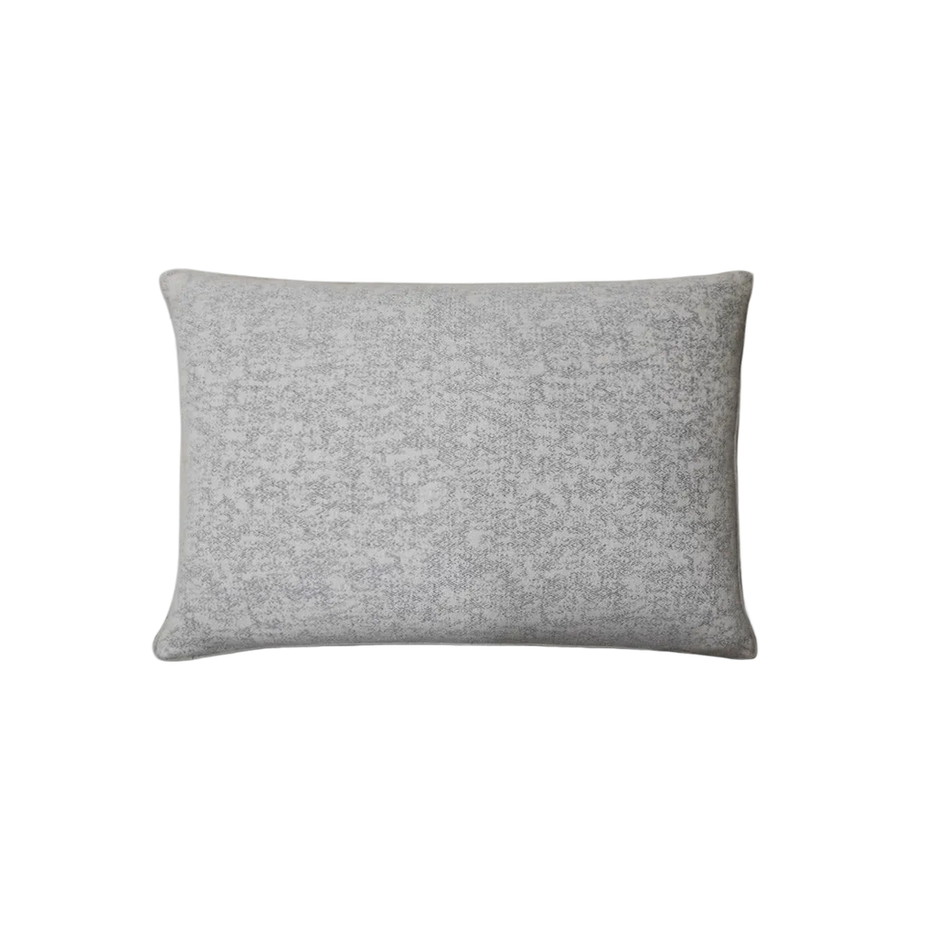 Light Beige Subtle Geometric Chenille Jacquard Cushion Feather Insert