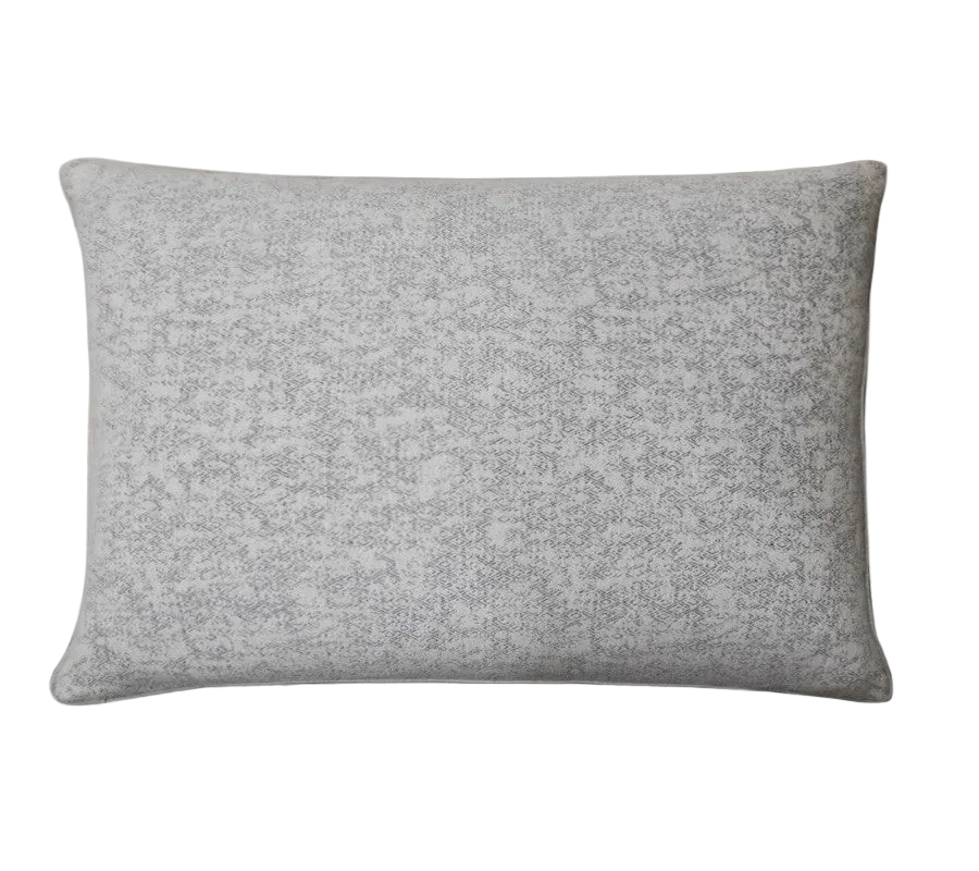 Light Beige Subtle Geometric Chenille Jacquard Cushion Feather Insert