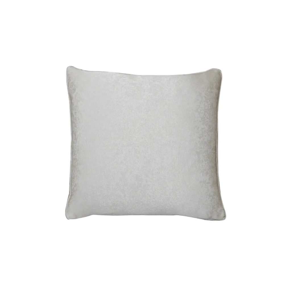 Ivory Orange Red Moroccan Quatrefoil Chenille Jacquard Cushion Feather Insert
