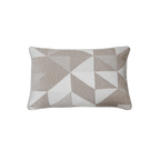 Earth Tone Geometric Patchwork Chenille Jacquard Cushion Feather Insert