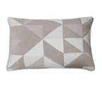 Earth Tone Geometric Patchwork Chenille Jacquard Cushion Feather Insert
