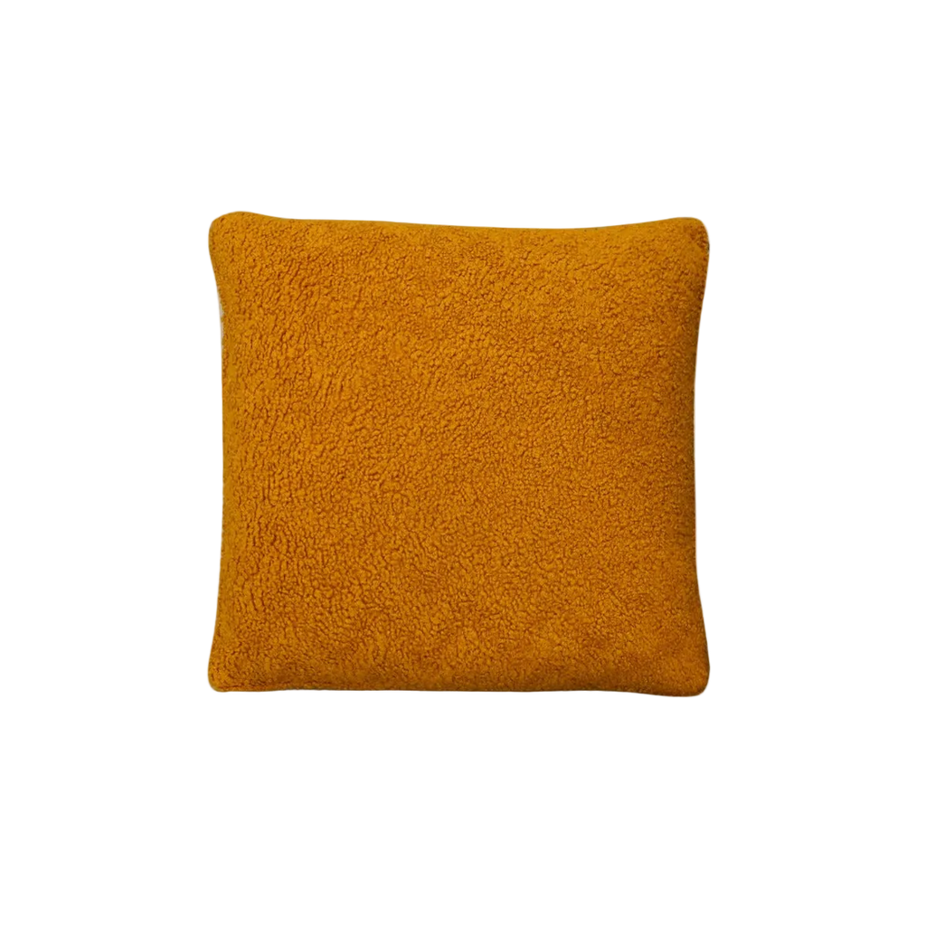 Ginger Teddy Fleece Cushion Feather Insert