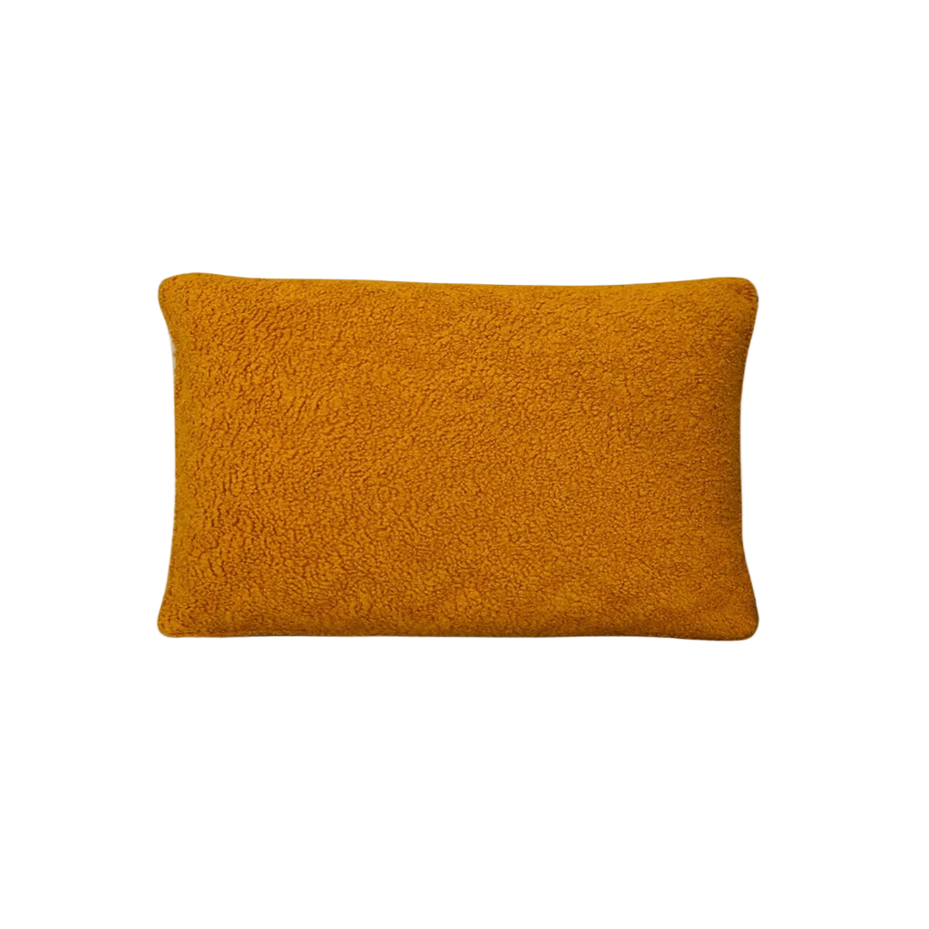 Ginger Teddy Fleece Cushion Feather Insert