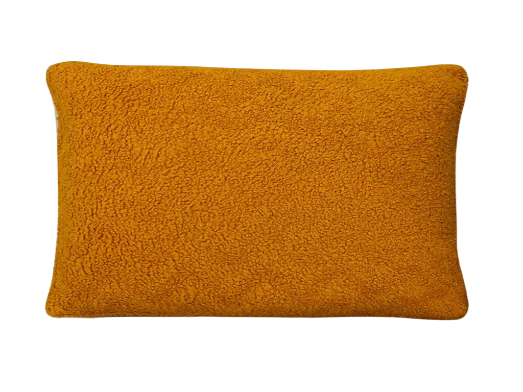 Ginger Teddy Fleece Cushion Feather Insert