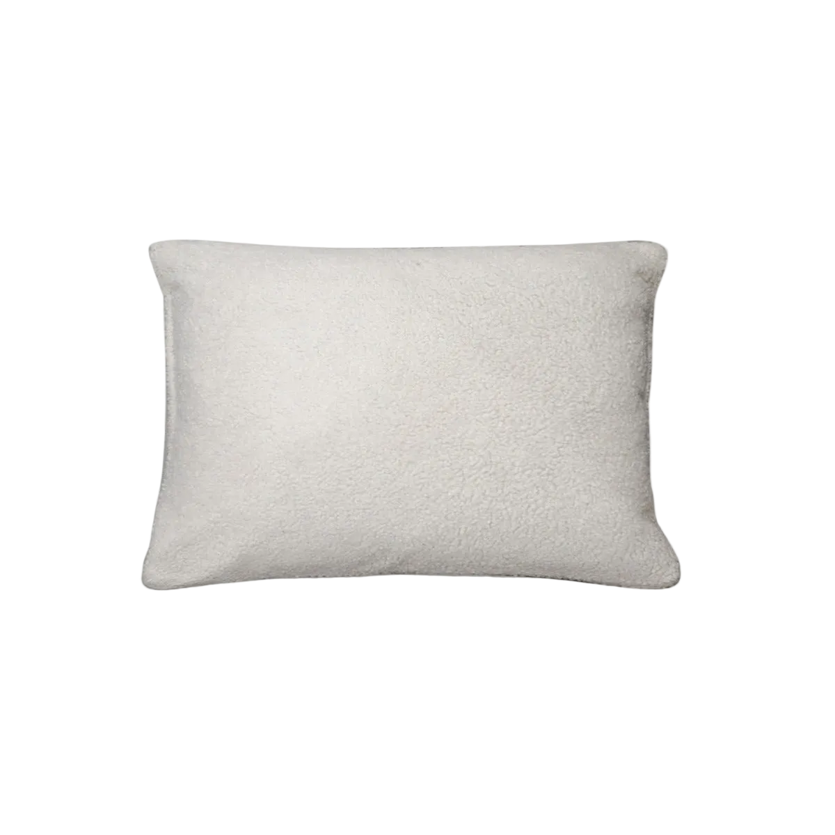 Cream Teddy Fleece Cushion Feather Insert